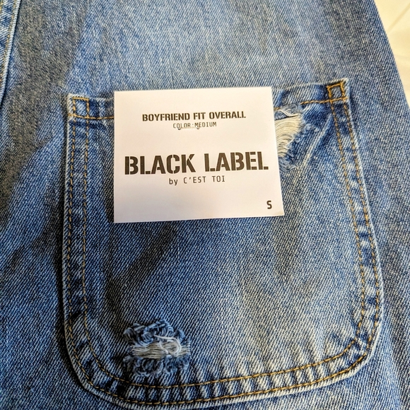 Black Label Boyfriend Fit Overalls | NWT | New With Tags | small - Picture 14 of 16
